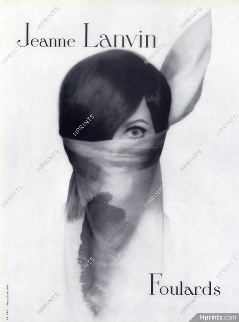 Jeanne Lanvin 1965 Scarf Photo Claude OHM