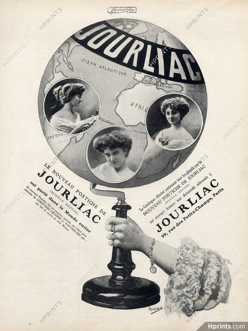 Jourliac (Hairstyle) 1908 Hairpieces A.Biquard