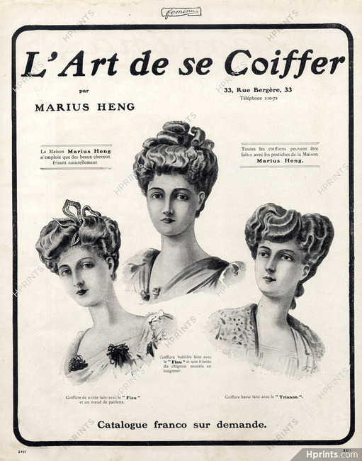 Marius Heng (Hairstyle) 1906 Le Trianon Hairpieces