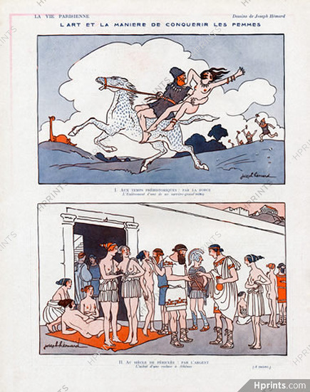 Joseph Hémard 1923 Conquering Women History Comic Strip