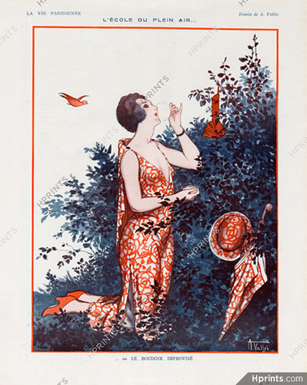 Armand Vallée 1923 "Le Boudoir Improvisé" Making-up