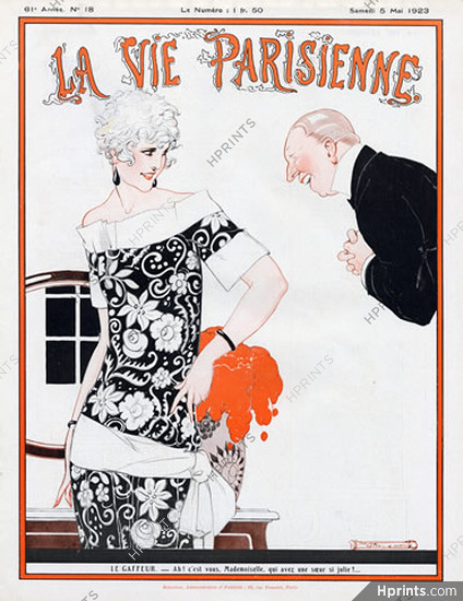 René Vincent 1923 Roaring Twenties Elegant Parisienne