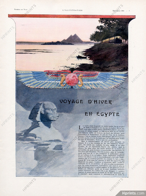 Georges Scott 1901 Winter Journey in Egypt Sphinx