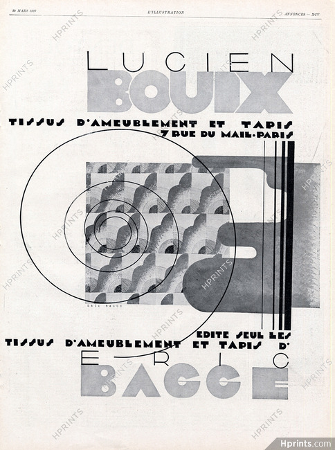 Lucien Bouix 1929 Eric Bagge Art Deco