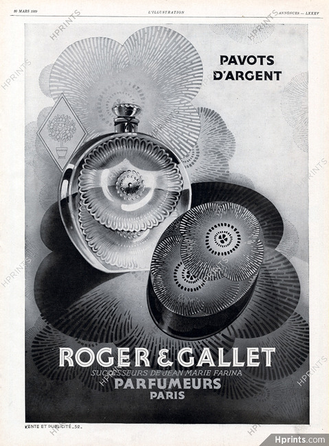 Roger & Gallet 1929 Pavots d'Argent