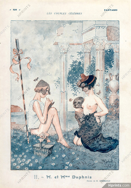 Henry Gerbault 1919 M et Mme Daphnis Topless