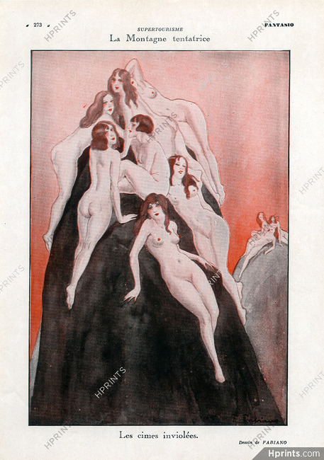 Fabien Fabiano 1931 La Montagne Tentatrice Nudes