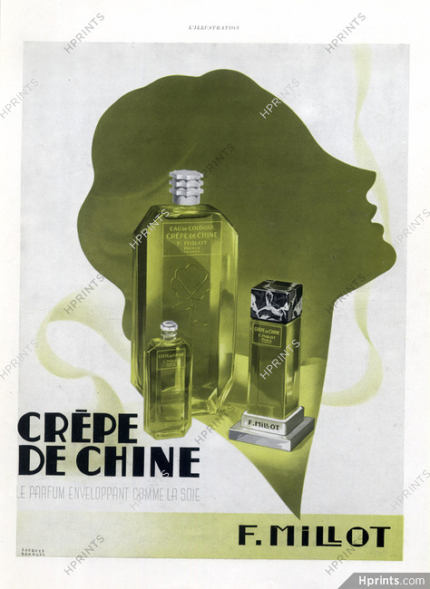 Millot (Perfumes) 1937 Crêpe de Chine Jacques Branger