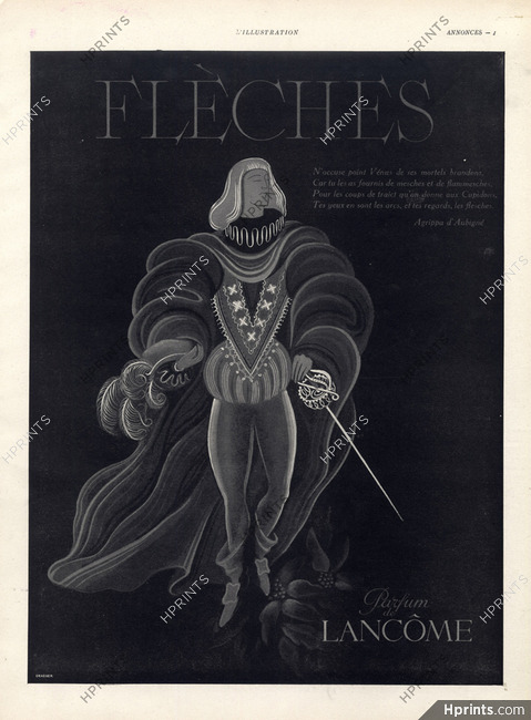 Lancôme (Perfumes) 1941 Flêches Medieval Costume