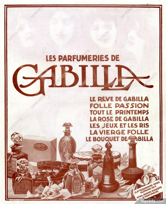 Gabilla (Perfumes) 1912 Art Nouveau Style