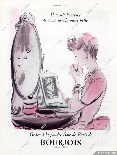 Bourjois (Cosmetics) 1939 Soir de Paris, Making-up, Regis Manset