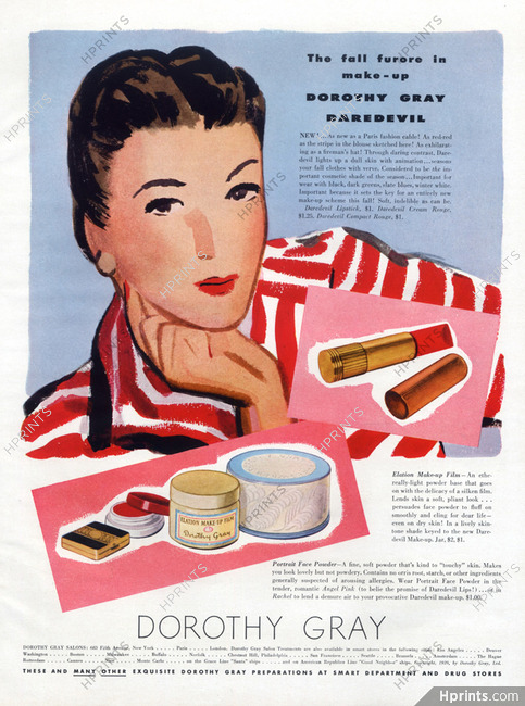 Dorothy Gray (Cosmetics) 1939 Make-up