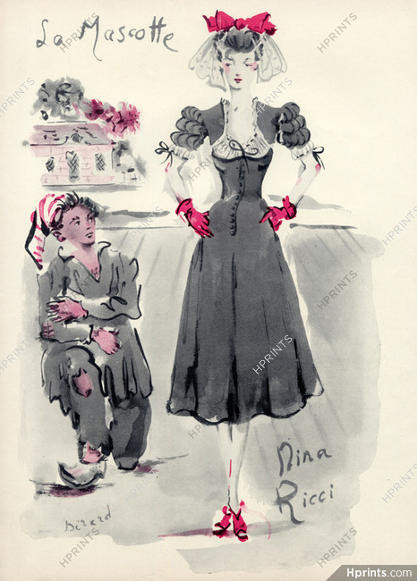 Nina Ricci 1944 "La Mascotte" Christian Berard