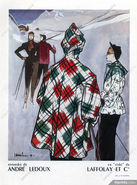 André Ledoux 1948 Anoraks, Skiing, J.C.Haramboure, Laffolay & Cie