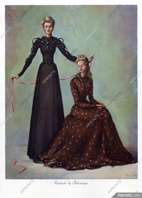 Balenciaga 1940 Evening Gown Leonor Fini