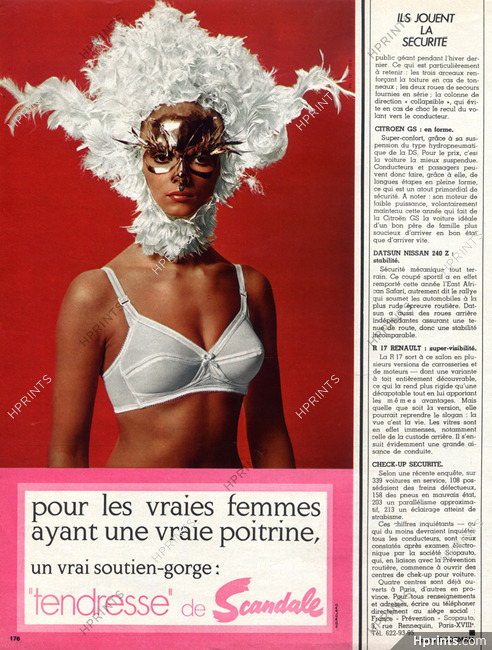 Scandale (Lingerie) 1971 Brassiere, Masquerade Ball