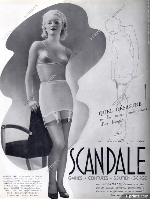Scandale (Lingerie) 1938 Girdle Bra