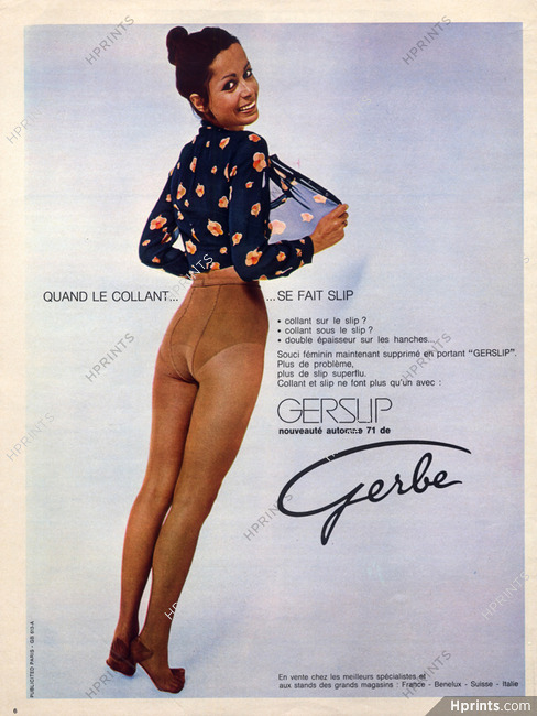 Gerbe (Stockings) 1971 Gerslip, Tights