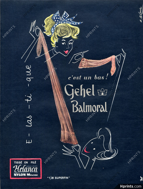 Gehel (Stockings) Balmoral 1956 Roger Blonde