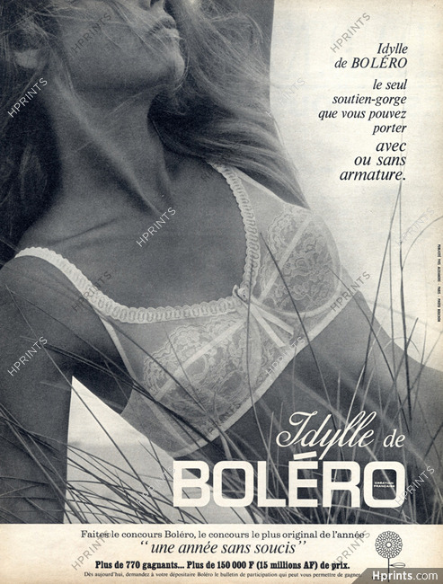 Boléro (Lingerie) 1967 Bra Idylle