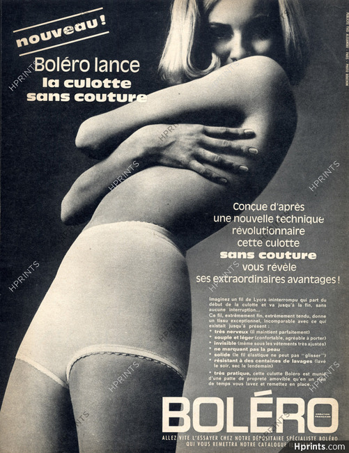 Boléro (Lingerie) 1965 Culotte, Photo Rouchon