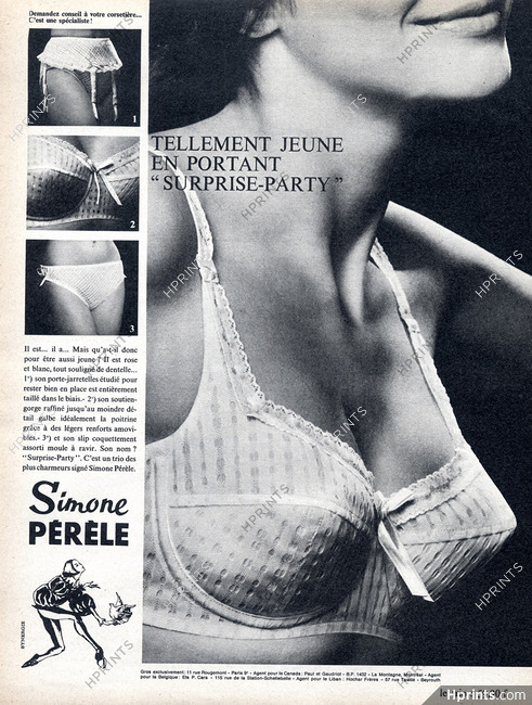 Simone Pérèle (Lingerie) 1965 Bra Surprise-Party