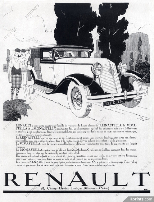 Renault (Cars) 1928 René Vincent