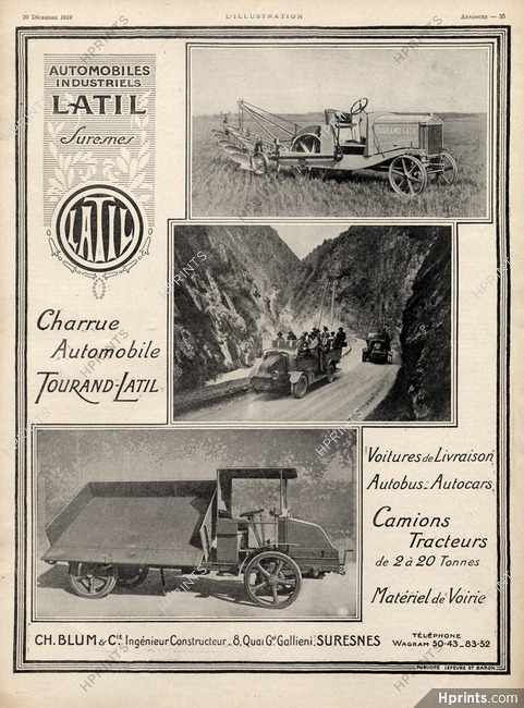 Tourand-Latil (Tractors) 1919