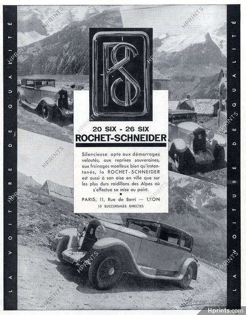 Rochet-Schneider (Cars) 1929 20 Six 26 Six