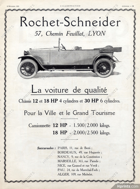 Rochet-Schneider (Cars) 1922