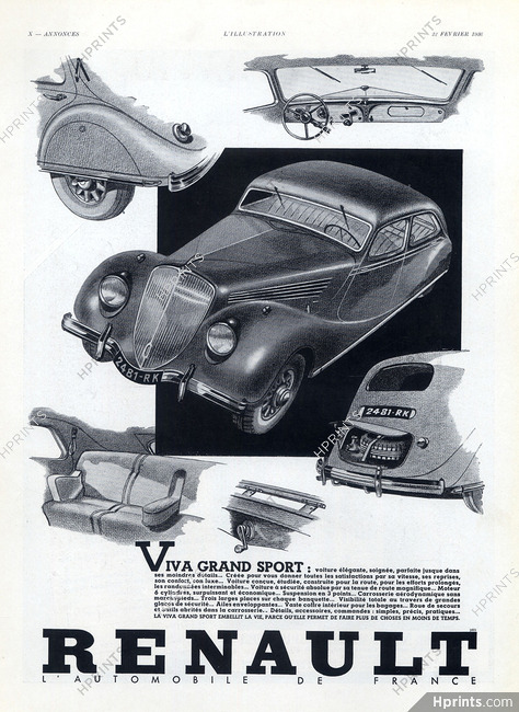 Renault (Cars) 1936 Viva Sport