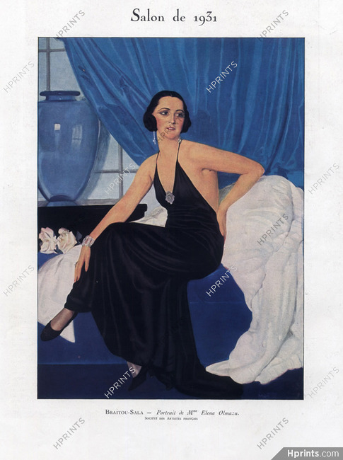 Mrs Elena Olmazu 1931 Portrait Braïtou-Sala, Portrait