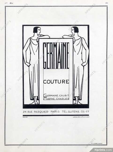 Germaine (Couture) 1924 Germaine Caubit & Marthe Charlier