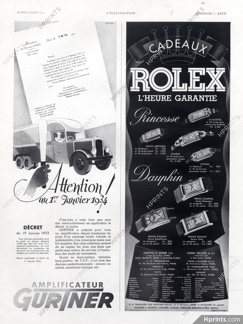 Rolex (Watches) 1933 Princesse Dauphin