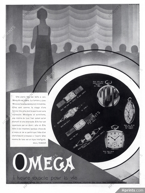 Omega (Watches) 1930 Paul reboux