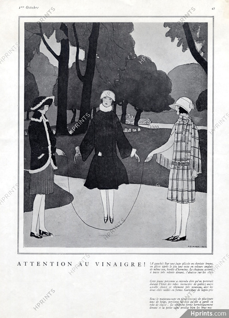 Edouard Marty 1922 Fashion Coats for Girls