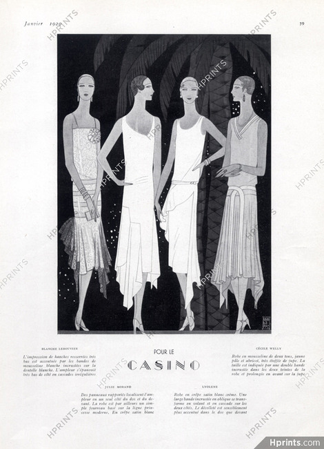Blanche Lebouvier, Cecile Willy, Lyolene (Couture) 1929 Evening Gown, Lambarri