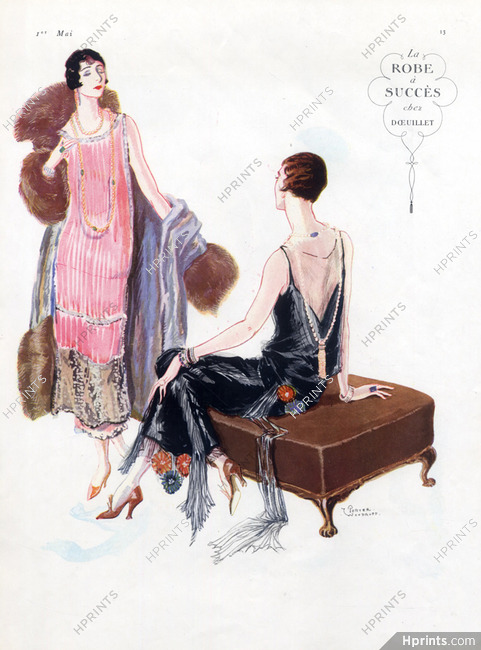 Doeuillet 1924 Evening Gown, Woodruff Porter