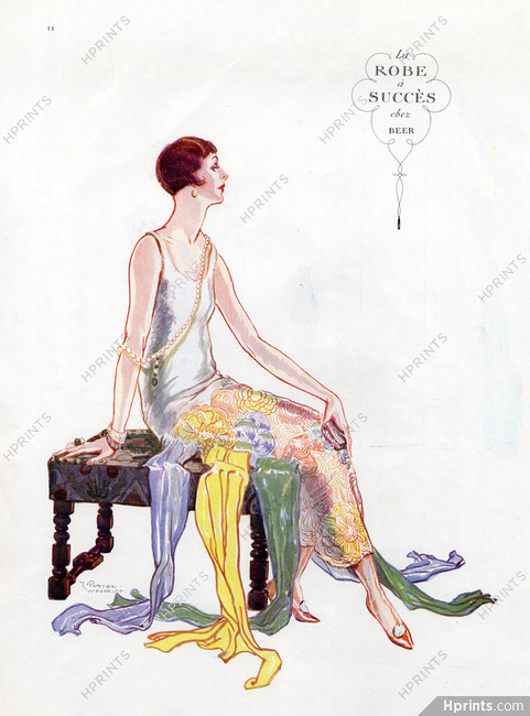 Beer (Couture) 1924 Evening Gown Woodruff Porter