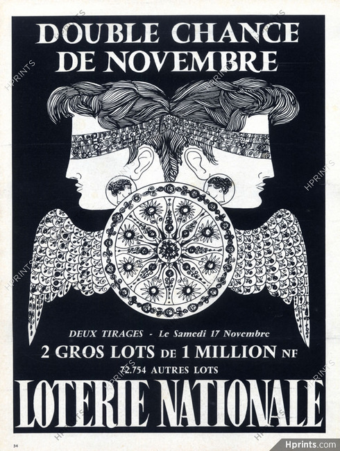 Loterie Nationale 1962 Lesourt