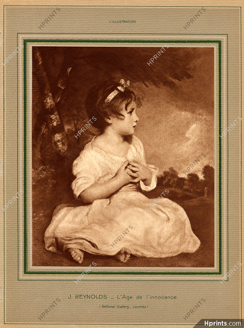 J. Reynolds 1934 Age of Innocence, Little Girl Portrait