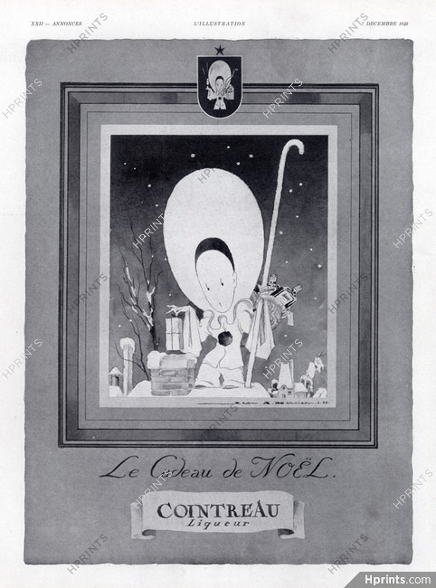 Cointreau 1940 Christmas Pierrot Jean Adrien Mercier