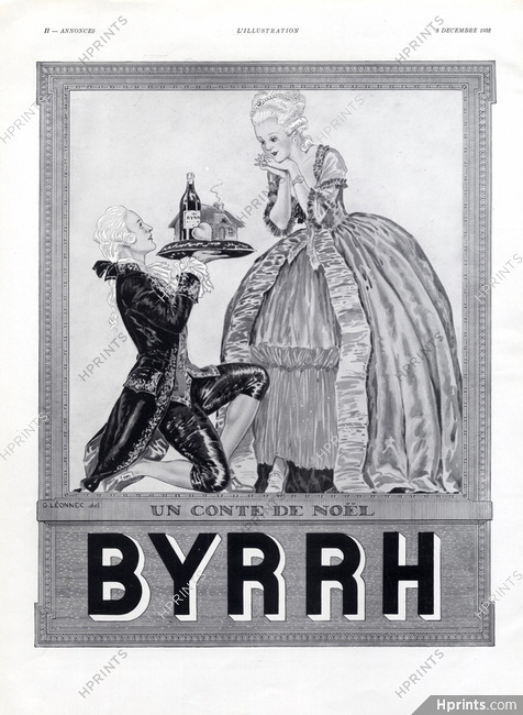 Byrrh 1932 Un Conte de Noël, Period Costumes, Georges Leonnec