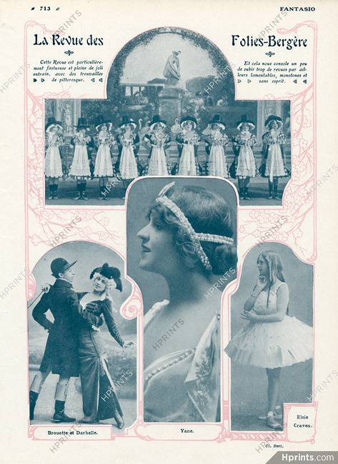 Folies Bergère 1912 Yane, Elsie Craven