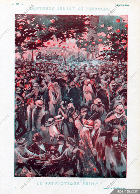 Mendousse 1922 Quatorze Juillet au Faubourg, Partriotique Shimmy Dancers