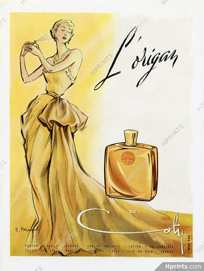 Coty (Perfumes) 1950 L'Origan, C. Brenner (L)