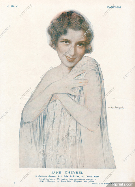 Gustave Brisgand 1928 Jane Chevrel portrait
