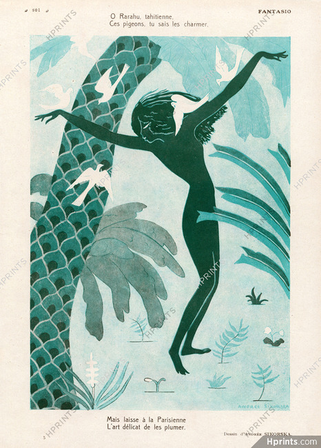 Andrée Sikorska 1928 Tahitian Dancer