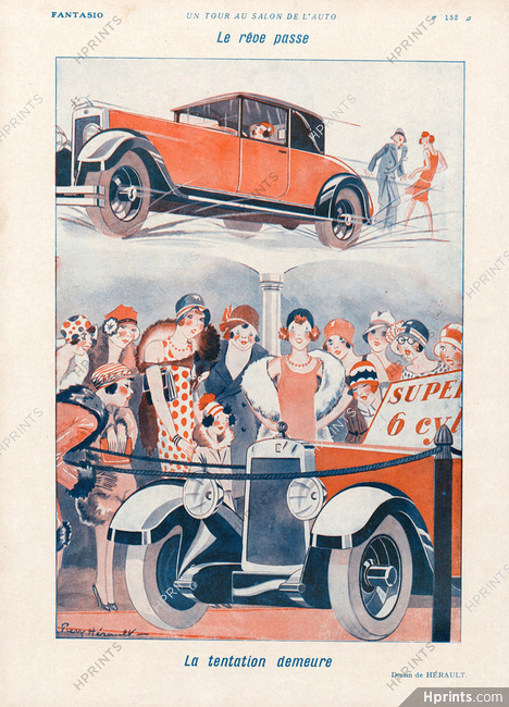Pierre Hérault 1928 Temptation At The Salon de l'Automobile