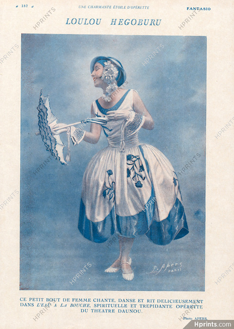 Loulou Hegoburu 1928 Etoile d'Operette Photo Apers